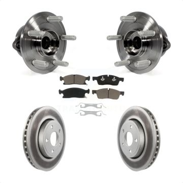 Front Hub Bearing Assembly Coat Brake Rotor Pad Kit For Jeep Grand Cherokee Dodge Durango KBB-121512