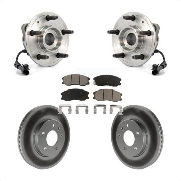 Front Hub Bearing Coated Brake Rotor Pad Kit For Chevrolet Equinox Pontiac Torrent Saturn KBB-121517