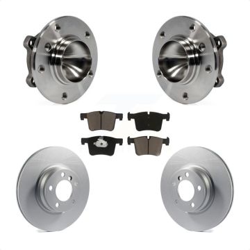 Front Hub Bearing Coated Brake Rotor Pad Kit For BMW 328i With 330mm Diameter KBB-121524