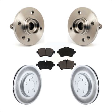 Front Hub Bearing Assembly Coated Disc Brake Rotor And Pads Kit For 2015 Mini Cooper 1.6L KBB-121538