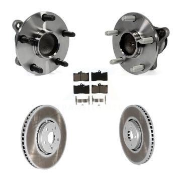 Front Hub Bearing Coat Brake Rotor Pad Kit (5Pc) For Lexus IS350 GS350 GS450h GS430 GS460 KBB-121548