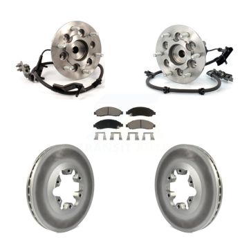 Front Hub Bearing Coat Brake Rotor Pads Kit For Chevrolet Colorado GMC Canyon Isuzu i-280 KBB-121758