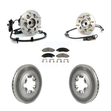 Front Hub Bearing Coat Brake Rotor Pads Kit For Chevrolet Colorado GMC Canyon Isuzu i-280 KBB-121760