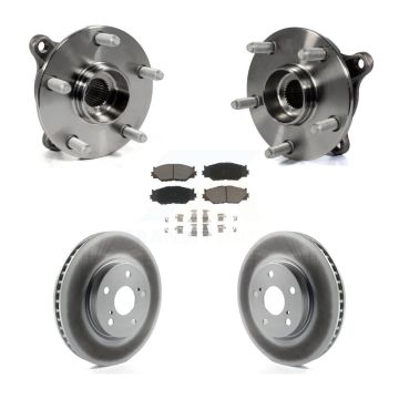 Front Hub Bearing Assembly Coated Disc Brake Rotors And Pads Kit For Lexus IS250 AWD KBB-121762