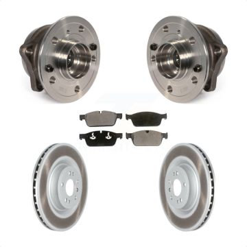 Front Hub Bearing Assembly Coated Disc Brake Rotor Pad Kit For 2017 Mercedes-Benz GLS350d KBB-121880