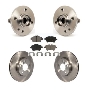 Front Hub Bearing Assembly Disc Brake Rotors And Pads Kit For 2014-2015 Mini Cooper 1.6L KBB-121900