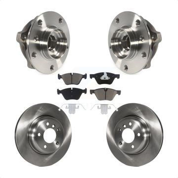 Front Hub Bearing Assembly Disc Brake Rotors And Ceramic Pads Kit For BMW 528i xDrive KBB-121902