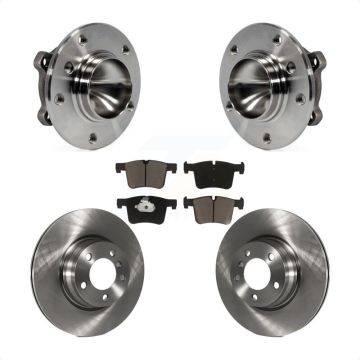 Front Hub Bearing Brake Rotor & Pad Kit For 2012 BMW 328i With 330mm Diameter KBB-121910