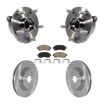 Front Hub Bearing Assembly Disc Brake Rotor & Pads Kit For Subaru Forester Outback Legacy KBB-121912