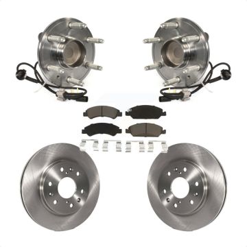 Front Hub Bearing Brake Rotor Pad Kit For GMC Sierra 1500 Chevrolet Silverado Tahoe Yukon KBB-121924