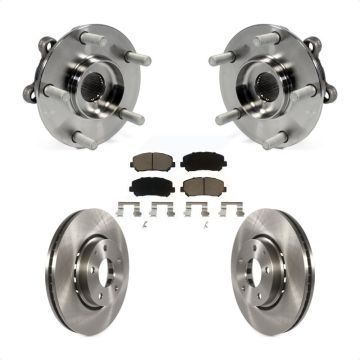 Front Hub Bearing Assembly Disc Brake Rotors And Ceramic Pads Kit For Mazda CX-5 KBB-121927