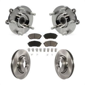 Front Hub Bearing Assembly Brake Rotor Pads Kit For 2019-2021 Mazda 6 Naturally Aspirated KBB-121928