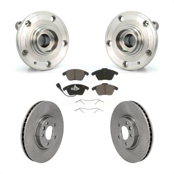 Front Hub Bearing Brake Rotor & Pad Kit For Volkswagen CC With 340mm Diameter KBB-121929