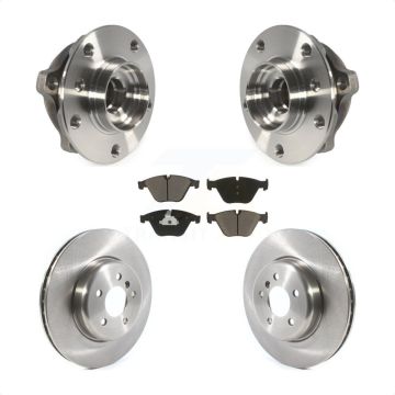 Front Hub Bearing Assembly Brake Rotor & Pad Kit For BMW 535i xDrive 535d 640i Gran Coupe KBB-121935
