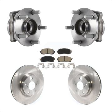 Front Hub Bearing Brake Rotor Pads Kit For Subaru Impreza With 276mm Diameter KBB-121938