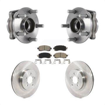 Front Hub Bearing Assembly Disc Brake Rotors And Pads Kit For Subaru Crosstrek Impreza KBB-121939
