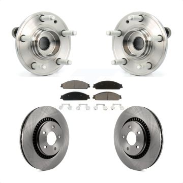 Front Hub Bearing Brake Rotor & Pads Kit For Ford Five Hundred Freestyle Taurus X Mercury KBB-121944