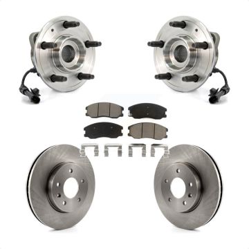 Front Hub Bearing Brake Rotor & Pads Kit For Chevrolet Equinox Pontiac Torrent Saturn Vue KBB-121945