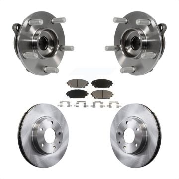 Front Hub Bearing Assembly Disc Brake Rotors And Ceramic Pads Kit For Mazda 3 CX-3 Sport KBB-121947