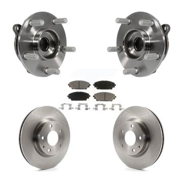 Front Hub Bearing Assembly Disc Brake Rotors And Ceramic Pads Kit For Mazda 3 CX-3 Sport KBB-121948