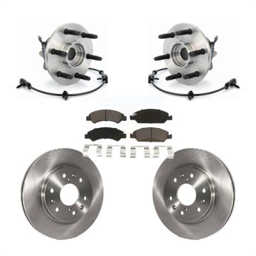 Front Hub Bearing Brake Rotor And Pad Kit For Chevrolet GMC Silverado 1500 Sierra Express KBB-121951