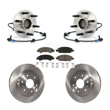 Front Hub Bearing Brake Rotor And Pad Kit For Chevrolet GMC Silverado 1500 Sierra Express KBB-121952