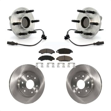 Front Hub Bearing Brake Rotor Pad Kit For Chevrolet Avalanche GMC Tahoe Cadillac Escalade KBB-121955