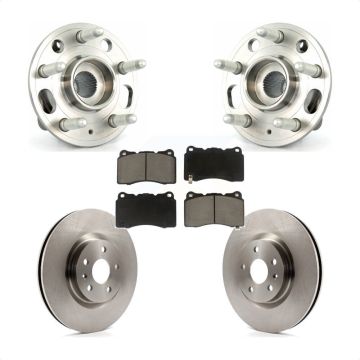 Front Hub Bearing Assembly Disc Brake Rotors And Pads Kit For Buick Regal Cadillac XTS KBB-121958