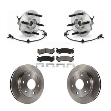 Front Hub Bearing Brake Rotor & Pad Kit For Chevrolet GMC Silverado 1500 Sierra Avalanche KBB-121960