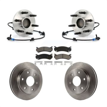 Front Hub Bearing Brake Rotor & Pad Kit For Chevrolet GMC Silverado 1500 Sierra Avalanche KBB-121962