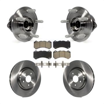 Front Hub Bearing Assembly Disc Brake Rotor Pad Kit For Jeep Grand Cherokee Dodge Durango KBB-121973