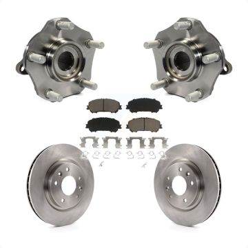 Front Hub Bearing Assembly Disc Brake Rotors And Pads Kit For Nissan Rogue Sport Qashqai KBB-121986