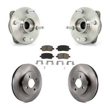 Front Hub Bearing Brake Rotor Pads Kit For Chevrolet Cobalt Pontiac G5 Saturn Ion Pursuit KBB-121990