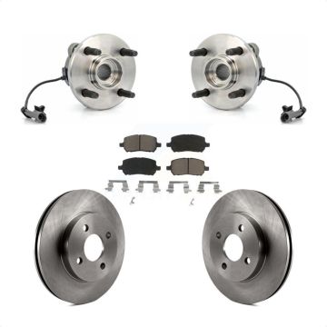 Front Hub Bearing Brake Rotor Pads Kit For Chevrolet Cobalt Pontiac G5 Saturn Ion Pursuit KBB-121991