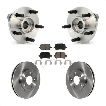 Front Hub Bearing Assembly Disc Brake Rotors And Ceramic Pads Kit For Chevrolet HHR KBB-121994