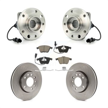 Front Hub Bearing Brake Rotor Pads Kit For 2010 Saab 9-3X With 285mm Diameter KBB-122000