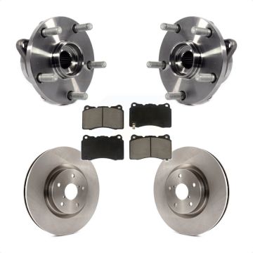 Front Hub Bearing Assembly Disc Brake Rotors And Pads Kit For Subaru Impreza WRX STI KBB-122003