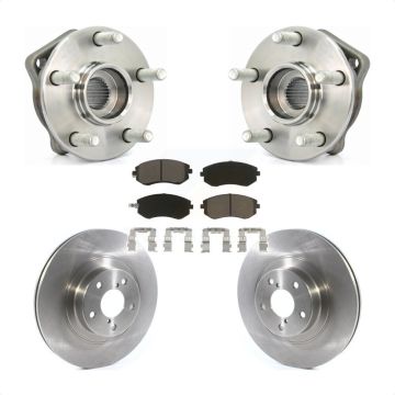 Front Hub Bearing Assembly Brake Rotor Pad Kit For Subaru Outback Forester Impreza Legacy KBB-122005