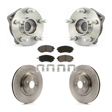 Front Hub Bearing Assembly Disc Brake Rotors And Ceramic Pads Kit For Subaru Legacy KBB-122007