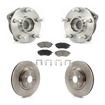 Front Hub Bearing Assembly Disc Brake Rotor & Pads Kit For Subaru Outback Legacy Forester KBB-122008