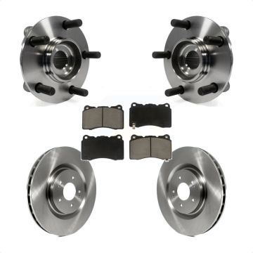 Front Hub Bearing Assembly Disc Brake Rotors And Ceramic Pads Kit For Mitsubishi Lancer KBB-122010
