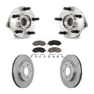 Front Hub Bearing Brake Rotor & Pad Kit For Dodge Caliber With 276mm Diameter KBB-122012