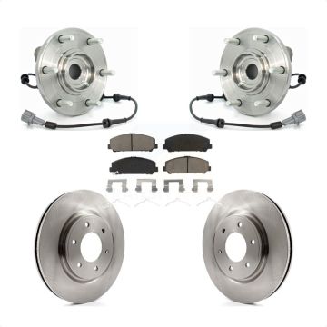 Front Hub Bearing Assembly Disc Brake Rotor Pad Kit For Nissan TITAN Armada INFINITI QX56 KBB-122023