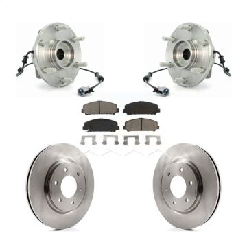 Front Hub Bearing Assembly Disc Brake Rotor And Pad Kit For 2007 INFINITI QX56 From 04 07 KBB-122025