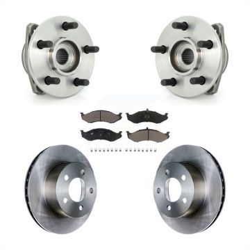 Front Hub Bearing Brake Rotor Pads Kit For Jeep Wrangler Cherokee Grand Comanche Wagoneer KBB-122028