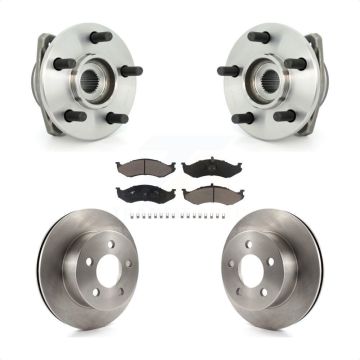 Front Hub Bearing Assembly Disc Brake Rotors And Pads Kit For Jeep Grand Wagoneer TJ KBB-122031