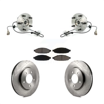 Front Hub Bearing Assembly Disc Brake Rotors And Pads Kit For 2004-2006 Chrysler Pacifica KBB-122040
