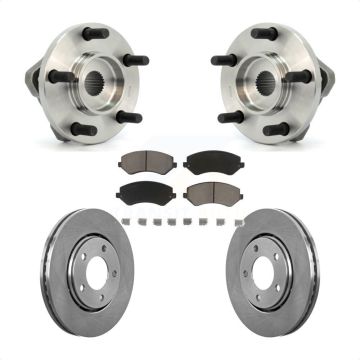 Front Hub Bearing Brake Rotor And Pad Kit For Dodge Caravan Grand Chrysler Town & Country KBB-122047