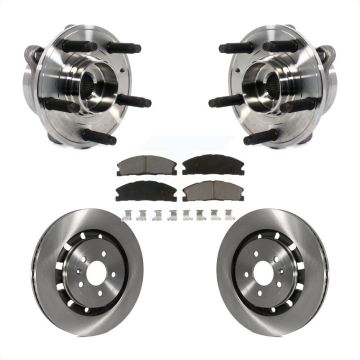 Front Hub Bearing Brake Rotor & Pads Kit For Ford Taurus Police Interceptor Sedan Special KBB-122078