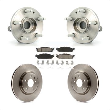 Front Hub Bearing Assembly Disc Brake Rotors And Ceramic Pads Kit For Ford Explorer KBB-122080